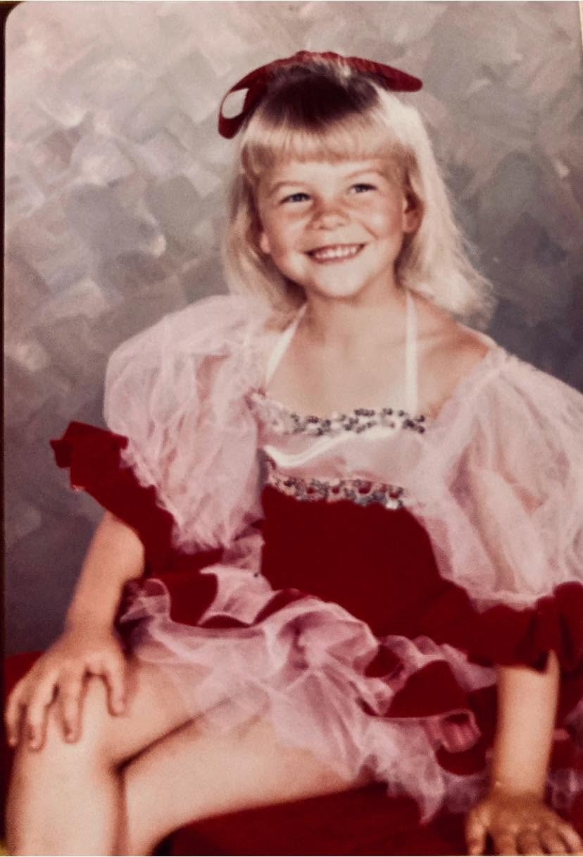 A childhood portrait from Shannon’s family album